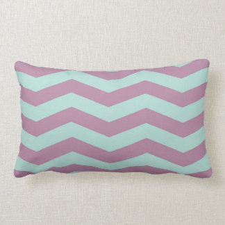 Lila/AquaZickzack Throw-Kissen Lendenkissen
