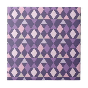Lila arabisches geometrisches Muster Fliese