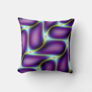 Lila Art Deco Design Kissen