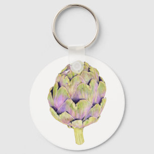 Lila Artichoke-Schlüsselanhänger Schlüsselanhänger