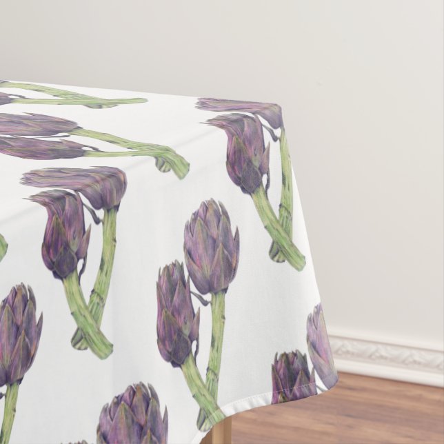 Lila Artichokes Tablecloth Tischdecke (Beispiel)