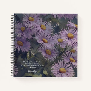 Lila Aspen Fleabane Daisy Blume Emerson Journal Notizbuch