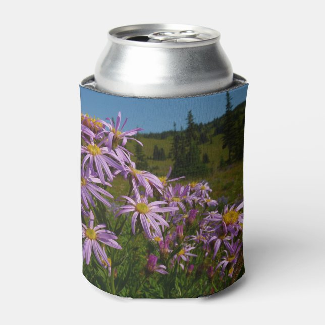 Lila Aster-Blume auf dem Rainier Dosenkühler (Kanne Vorderseite)