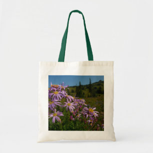 Lila Aster-Blume auf dem Rainier Tragetasche