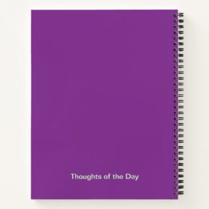 Lila Aster Blume Journal - Personalisiert Notizbuch