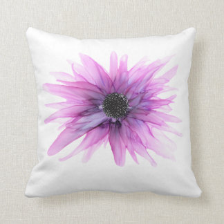 Lila Aster handgemalt Blumenkissen Kissen