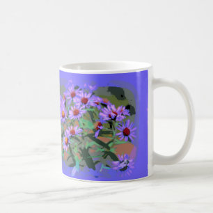 lila Aster-Kaffee-Tasse Kaffeetasse