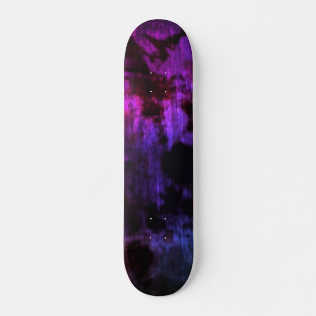 Lila Ästhetik Hot Pink Black Goth Skateboard (Vorne)