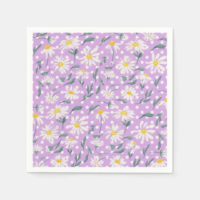 LILA ÄSTHETISCHE FRÜHSTÜCK-TÄGLICHKEIT SERVIETTE (Vorderseite)