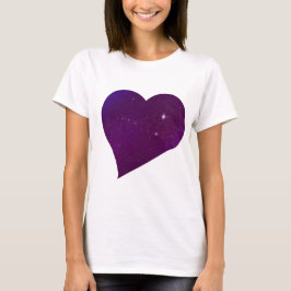 Lila Astralkopf Flowy Crop T-Shirt