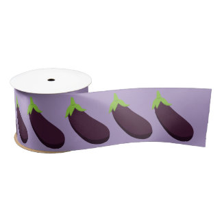 Lila Aubergine Gemüse Party Satinband