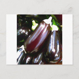 Lila Aubergine Postkarte