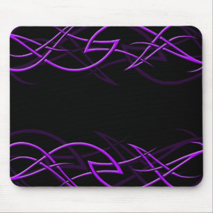 Lila auf schwarzer "Eleganz" Mousepad