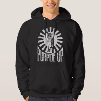 Lila aufgewachsener Militärkindermonat Hoodie