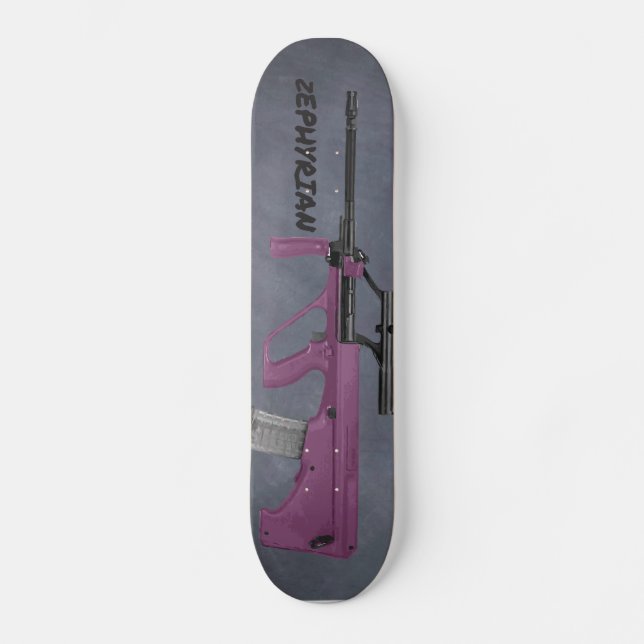 Lila Aug Skateboard (Vorderseite)