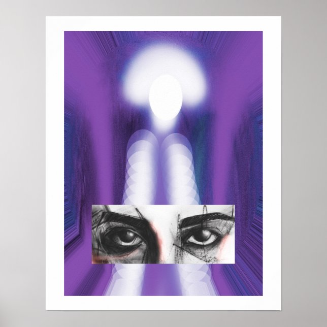Lila Augen Poster (Vorne)