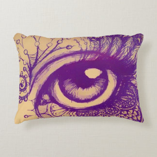Lila Augenakzent Pillow Dekokissen