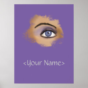 Lila Augenbrauen Poster