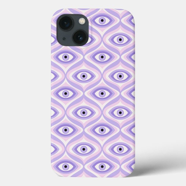 Lila Augenmuster - Trippy Pastell Goth Case-Mate iPhone Hülle (Rückseite)
