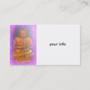 lila Aura Buddha-Visitenkarte Visitenkarte