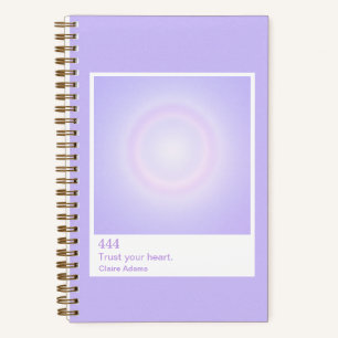 Lila Aura Swatch Engel Zahl Klein Notizbuch
