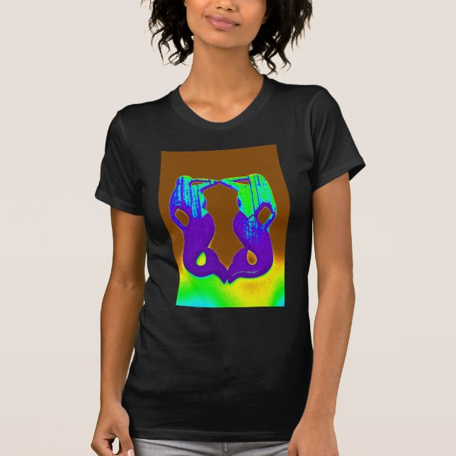 lila Aussichtspersonen T-Shirt (Vorderseite)