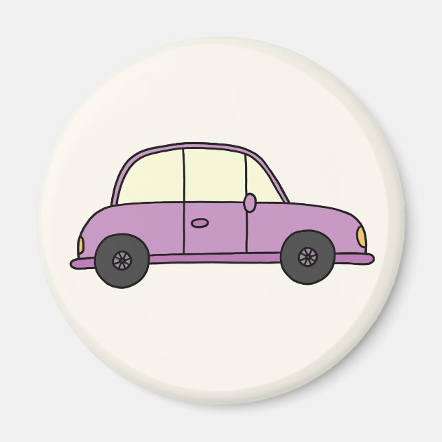 Lila Auto Magnet (Vorne)