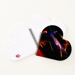 lila Autotanz Notizbuch