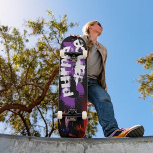 lila Autotanz Skateboard