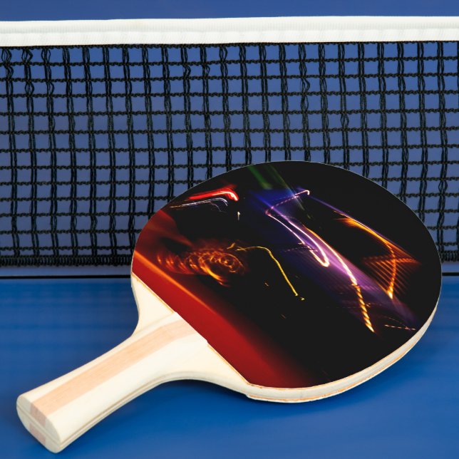 lila Autotanz Tischtennis Schläger (InSitu)