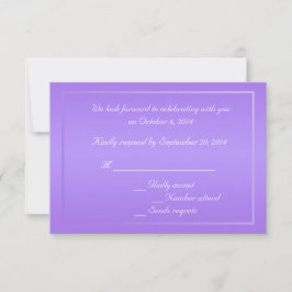Lila Azalea floral RSVP-Karten RSVP Karte