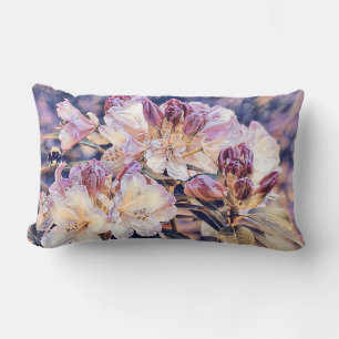Lila Azeeenblüte Blume Aquarellfarben Lendenkissen