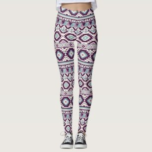 Lila Aztec Blend Women's Leggings