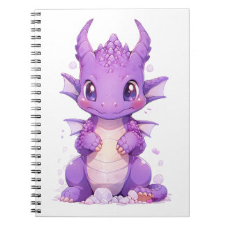 Lila Baby Dragon Notizblock