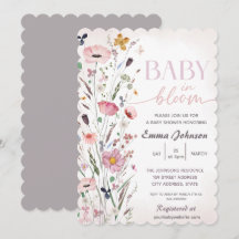 Lila Baby in Bloom Wildblume Kinderdusche
