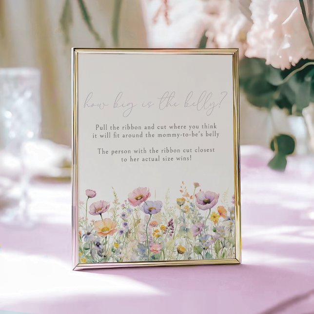 Lila Baby in blutfloraler Wildblume Bauchspiel Poster (Von Creator hochgeladen)