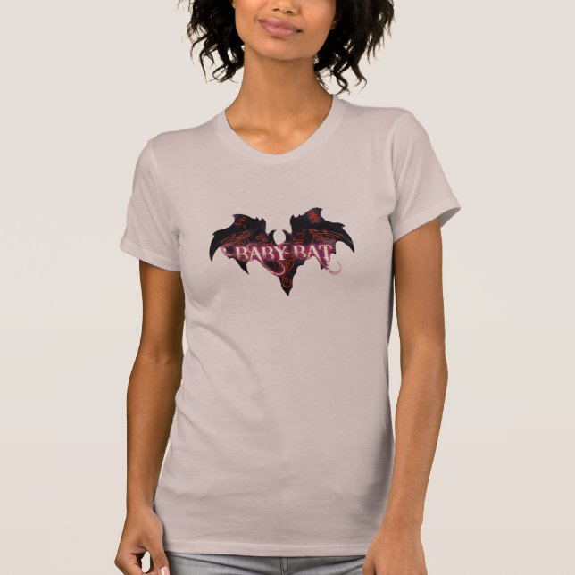Lila Baby-Schläger, folgen dem weißen Kaninchen T-Shirt (Vorderseite)