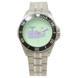 Lila Baby Whale Uhr