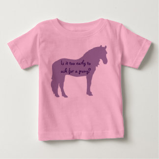 Lila Baby Will Pony T-shirt