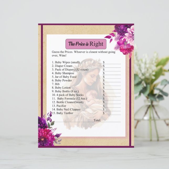 Lila Babypreis von Boho (Stehend Vorderseite)