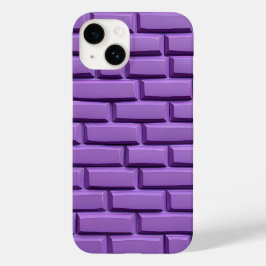 Lila Backsteinwand-iPhone-Hülle Trendy Look Case-Mate iPhone 14 Hülle