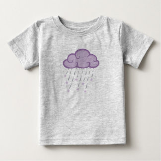 Lila Bahnen regieren mit abfallenden Sternen wolki Baby T-shirt