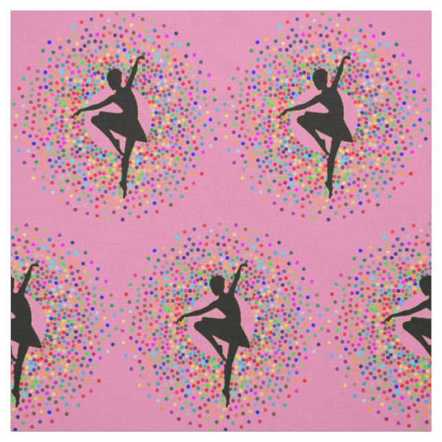 Lila Ballerina-Farbburst Stoff (Muster)