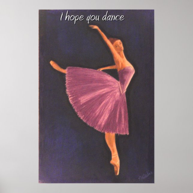 Lila Ballerina Poster (Vorne)