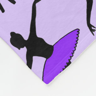Lila Ballet Dancer Ballerina Tanz Pinacoteca comun Fleecedecke