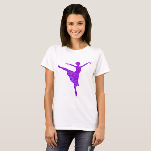 Lila Balletttänzerin Neujahr T - Shirt von Frauen,