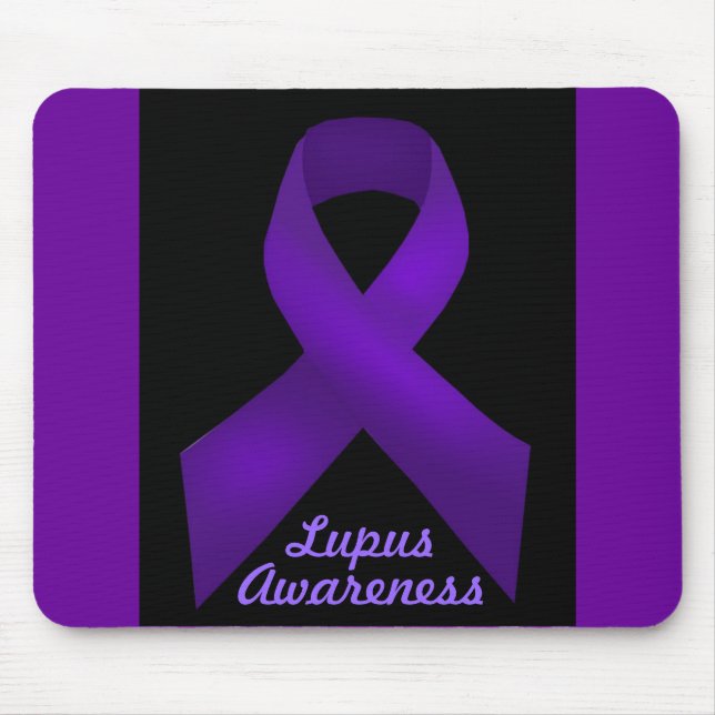 Lila Band-BewusstseinLupus Mousepad (Vorne)