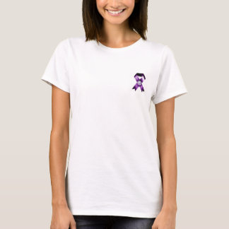 Lila Band mit Diamant-Epilepsie-Bewusstseins-Shirt T-Shirt