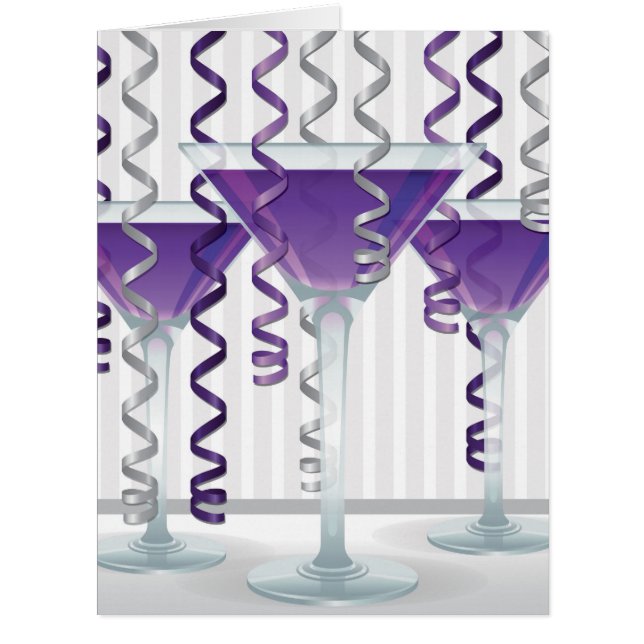 Lila Band und Cocktail (Vorderseite)