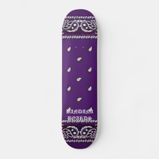 Lila BANDANA-BRETTER Skateboard (Vorderseite)